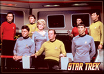Star Trek - Cast on Bridge